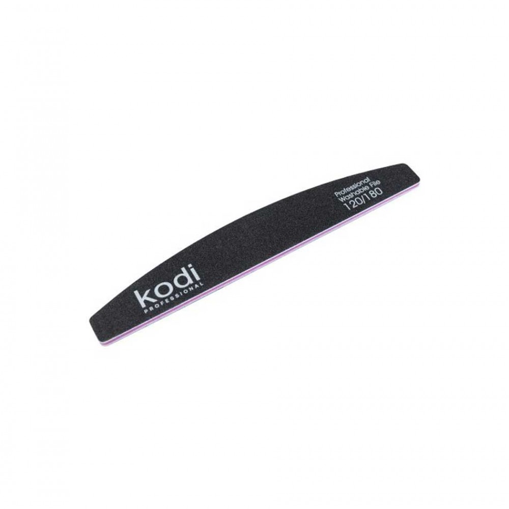 №42 Пила за нокти Полумесец 120/180 Washable черна 1 бр.