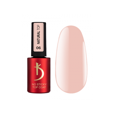 Топ покритие без лепкав слой Natural Top 06 7 мл  праскова 1 бр.