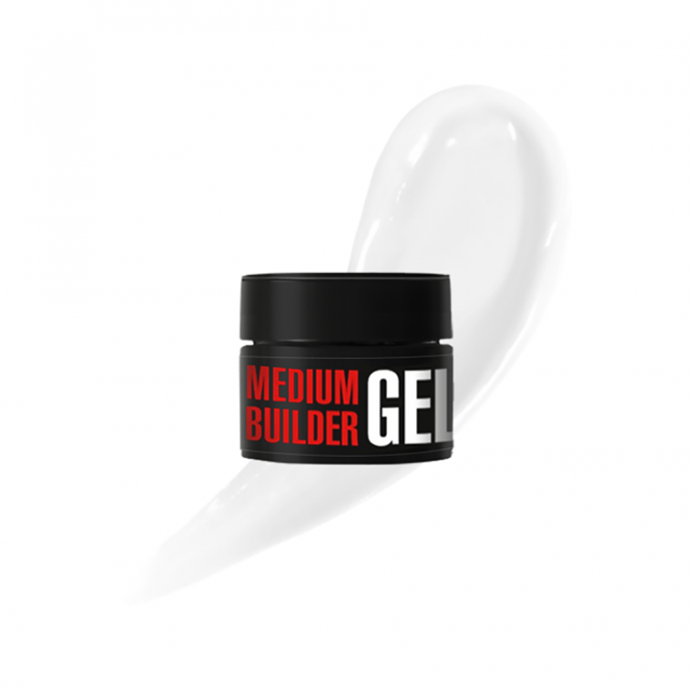 Гел за изграждане Medium Gel №01 13 г. млечно бяло