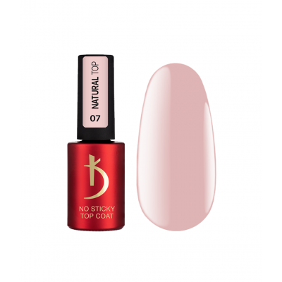 Топ покритие без лепкав слой Natural Top 07 7 мл  капучино 1 бр.