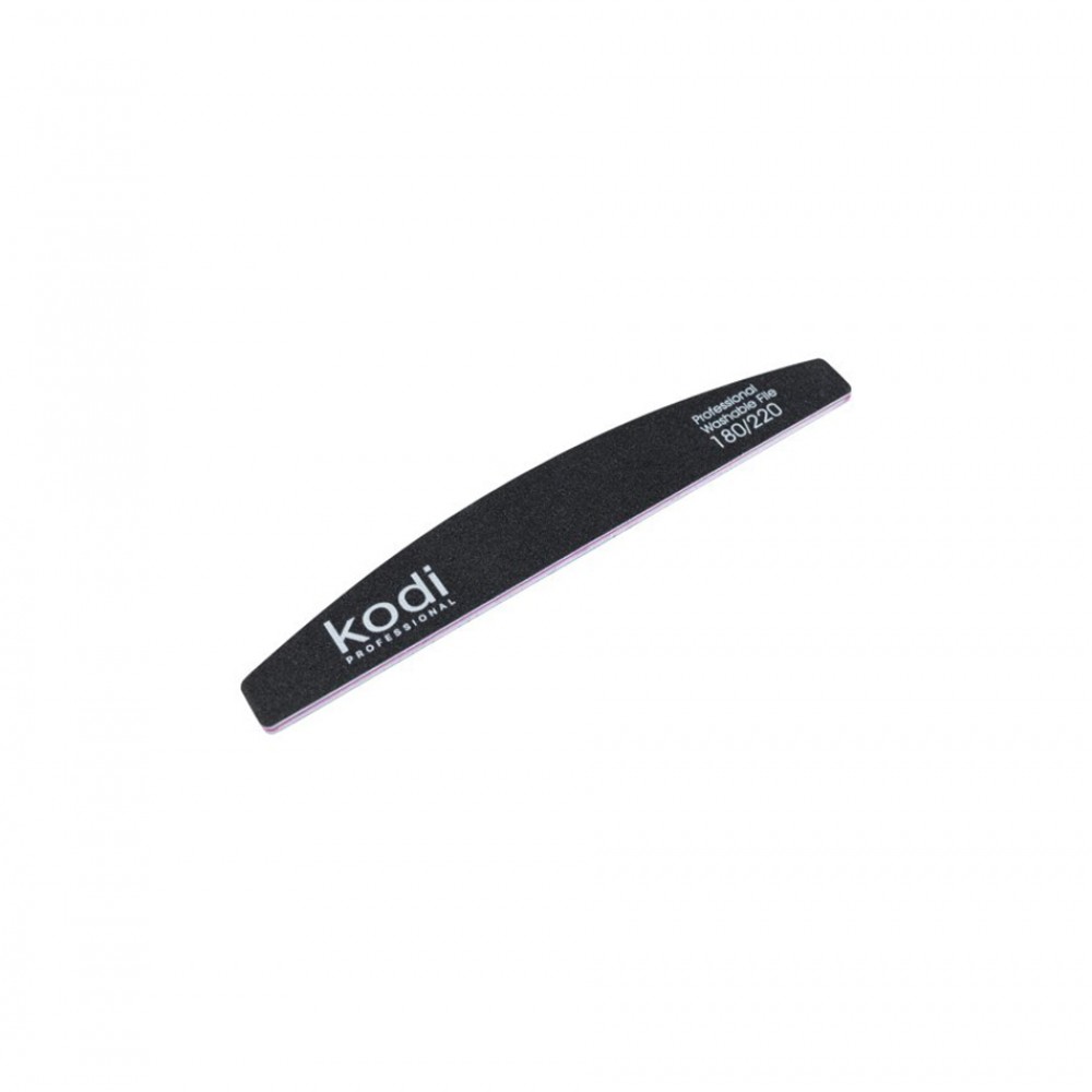 №40 Пила за нокти Полумесец 180/220 Washable Черна 1 бр.