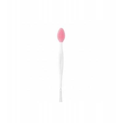 Четка за скраб за лице, силиконова, цвят розов