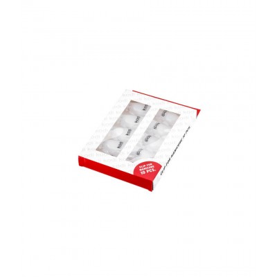 Пластмасови щипки за сваляне на гел/ гел лак/ акрил за маникюр 10 бр.