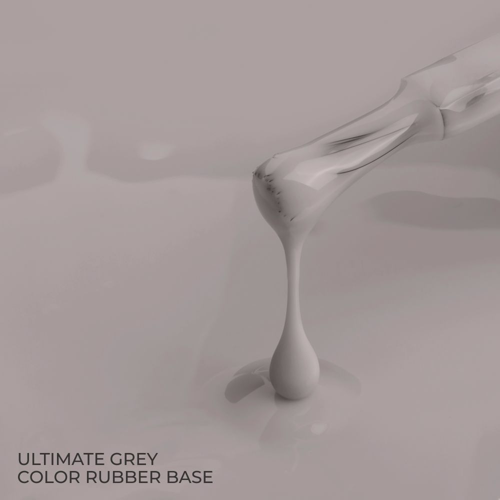 Цветна каучукова основа Color Rubber Base Gel Ultimate Grey  Наситено сив 7 мл.