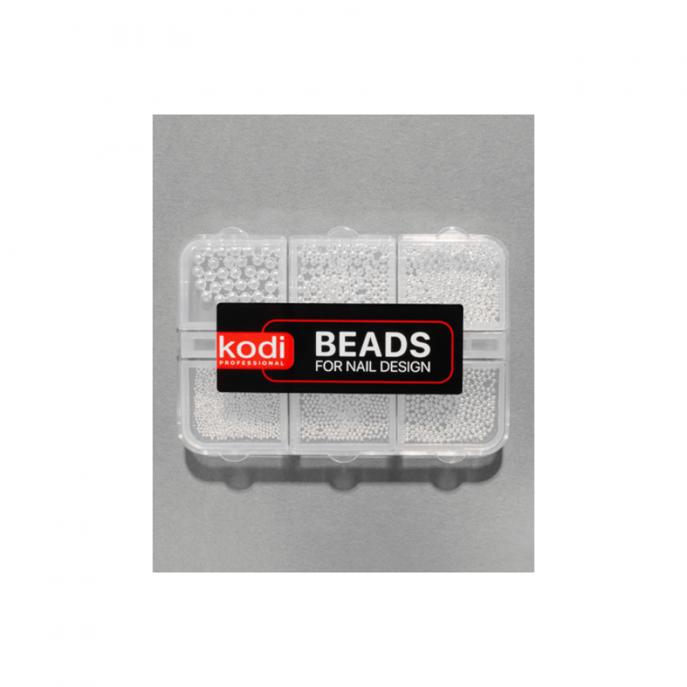 Мъниста за дизайн на нокти Silver, сребърни