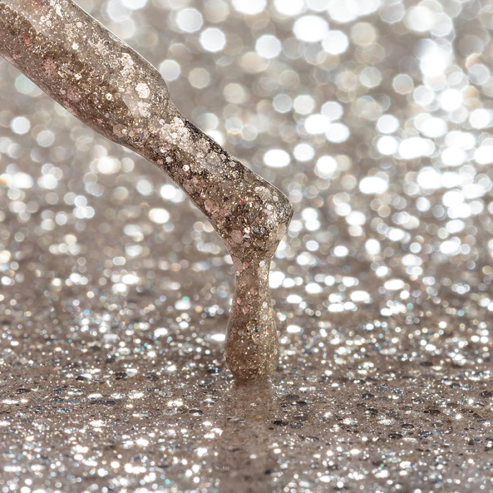 Гел лак №10 SH Cтудено-златен 12 мл