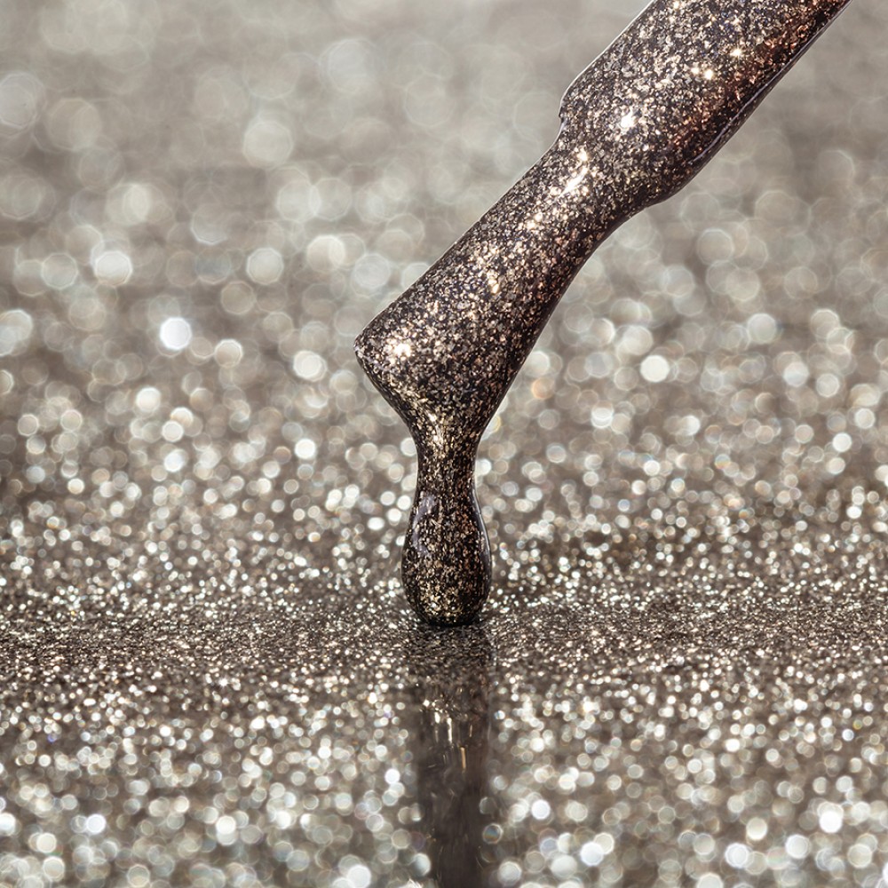 Гел лак №112 SH Тъмносив с брокат 12 мл.