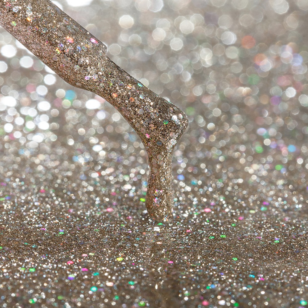 Гел лак №20 SH Cтудено-златен с брокат 8 мл.