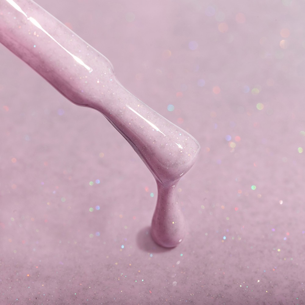 Гел лак №10 WS Светло лилав с фин холограмен блясък 7 мл.