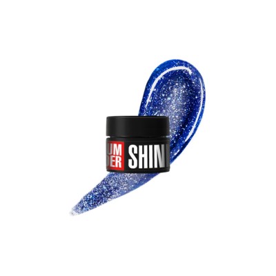 Гел за изграждане с частици Medium №02, 13г тъмносиньо със сребрист блясък