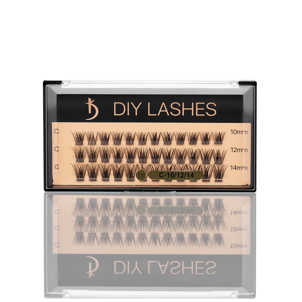 Изкуствени мигли на снопчета DIY LASHES 06B (0,07 C - 10 мм, 12 мм, 14 мм)