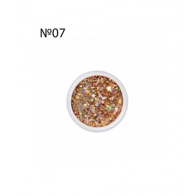 Сух брокат за нокти Brocade №07, 3 г