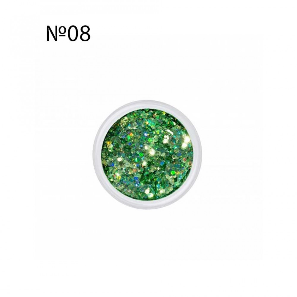Сух брокат за нокти Brocade №08, 3 г