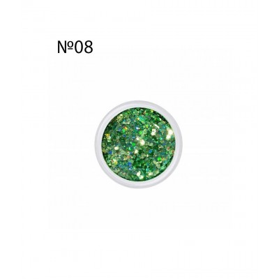 Сух брокат за нокти Brocade №08, 3 г