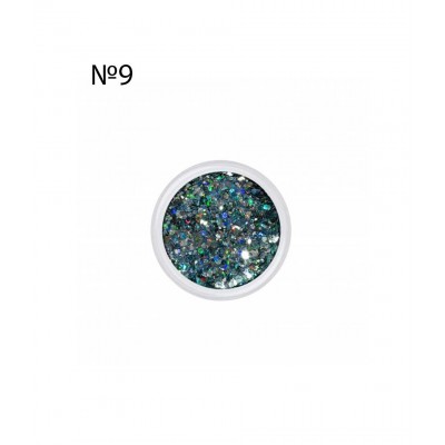 Сух брокат за нокти Brocade №09, 3 г