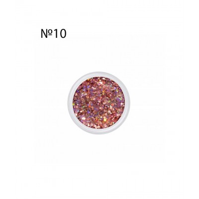 Сух брокат за нокти Brocade №10, 3 г